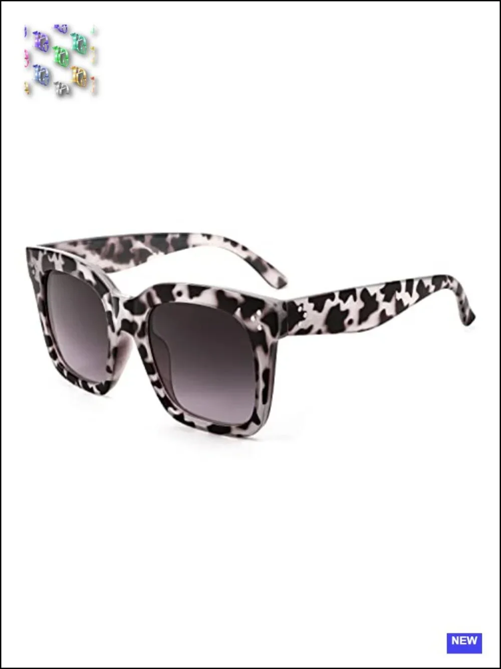 Vintage Butterfly Sunglasses for Women UV400 Protection Oversized Square Frame